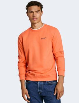 Camiseta Pepe Jeans Hombre Naranja Sam Crew