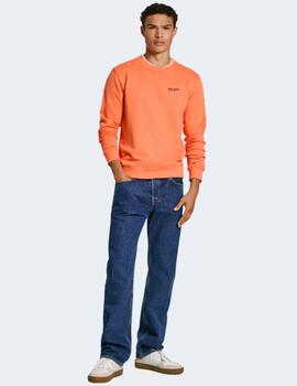 Camiseta Pepe Jeans Hombre Naranja Sam Crew