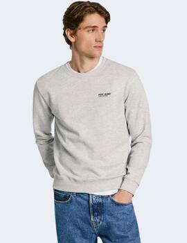 Sudadera Pepe Jeans Hombre Gris Sam Crew