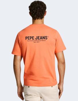 Camiseta Pepe Jeans Hombre Naranja Sam Tee