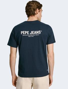 Camiseta Pepe Jeans Hombre Azul Marino Sam Tee