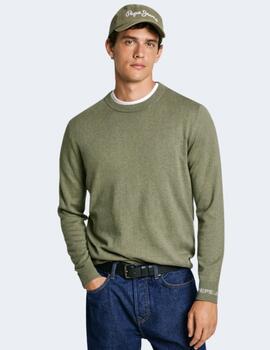 Jersey Pepe Jeans Hombre Verde New Andre Crew Neck