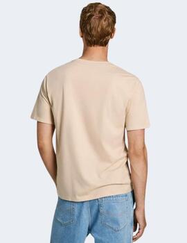 Camiseta Pepe Jeans Hombre Beige Eggo N