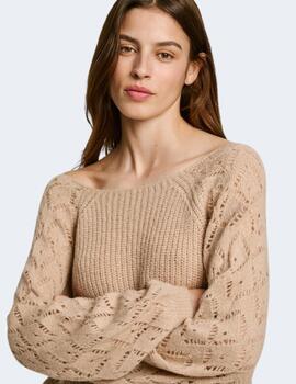 Jersey Pepe Jeans Mujer Beige Hailey