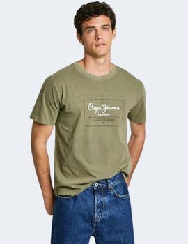 Camiseta Pepe Jeans Hombre Simon Tee Verde