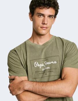 Camiseta Pepe Jeans Hombre Simon Tee Verde