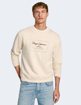 Sudadera Pepe Jeans Hombre Simon Beige