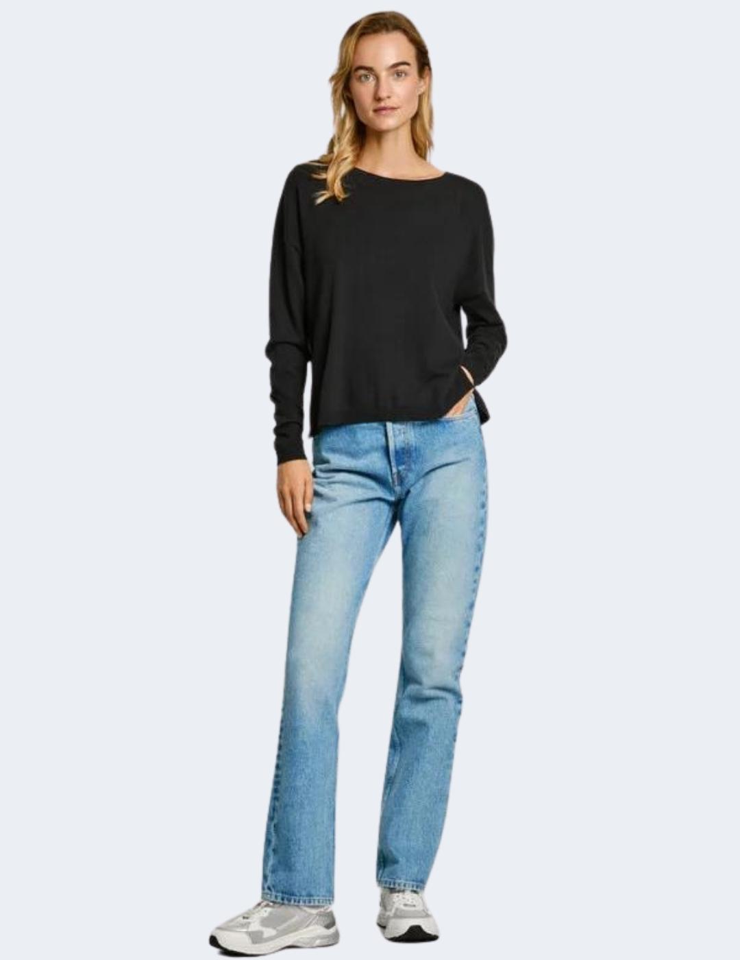 Jersey Pepe Jeans Mujer Isela Crew Neck Negro