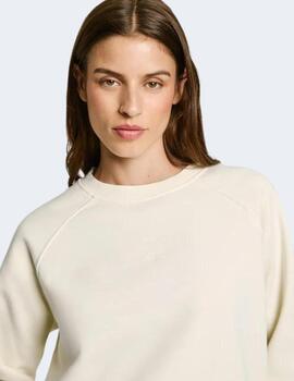 Sudadera Pepe Jeans Mujer Blanco Roto Felicity