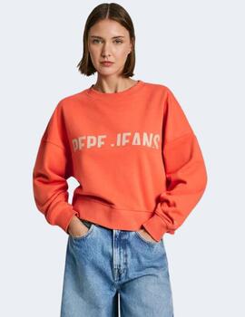 Sudadera Pepe Jeans Mujer Gayle Naranja