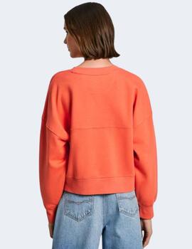 Sudadera Pepe Jeans Mujer Gayle Naranja