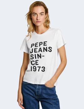 Camiseta Pepe Jeans Mujer Gio Blanca