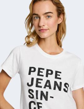 Camiseta Pepe Jeans Mujer Gio Blanca