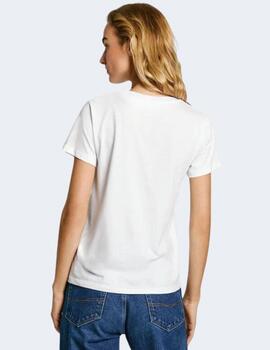 Camiseta Pepe Jeans Mujer Gio Blanca