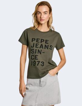 Camiseta Pepe Jeans Mujer Gio Verde