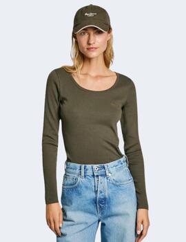 Camiseta Pepe Jeans Mujer Verde Finny