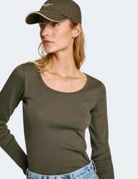 Camiseta Pepe Jeans Mujer Verde Finny