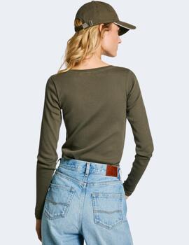 Camiseta Pepe Jeans Mujer Verde Finny