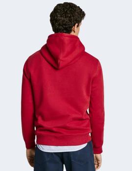 Sudadera Pepe Jeans Hombre Somers Hoodie Roja