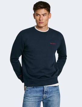 Sudadera Pepe Jeans Hombre Azul Axel Crew