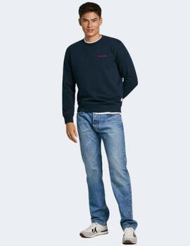 Sudadera Pepe Jeans Hombre Azul Axel Crew