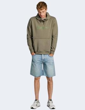 Sudadera Pepe Jeans Hombre Verde New Joe Hoodie