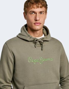 Sudadera Pepe Jeans Hombre Verde New Joe Hoodie