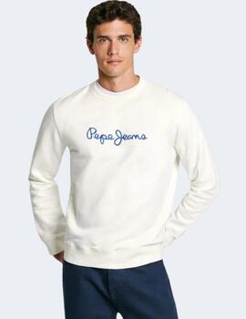 Sudadera Pepe Jeans Hombre Blanco New Joe Crea