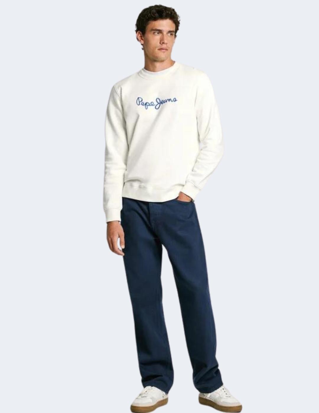 Sudadera Pepe Jeans Hombre Blanco New Joe Crea