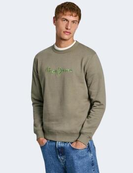 Sudadera Pepe Jeans Hombre Verde New Joe Crew