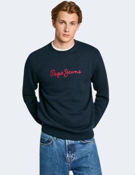 Sudadera Pepe Jeans Hombre Azul New Joe Crew