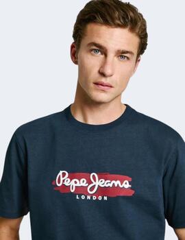 Camiseta Pepe Jeans Hombre Azul Arsham