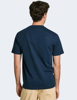 Camiseta Pepe Jeans Hombre Azul Axel Tee