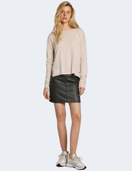 Jersey Pepe Jeans Mujer Isela Crew Neck Beige