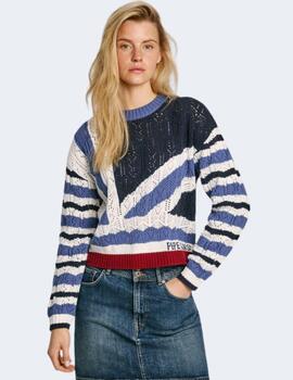 Jersey Pepe Jeans Mujer Azul Harlow