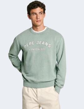 Sudadera Pepe Jeans Hombre Verde Aldrigde Crew