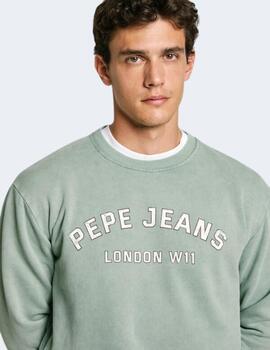 Sudadera Pepe Jeans Hombre Verde Aldrigde Crew