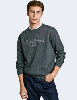 Sudadera Pepe Jeans Hombre Gris New Nouvel Crew