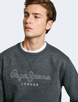 Sudadera Pepe Jeans Hombre Gris New Nouvel Crew