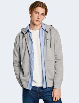 Sudadera Pepe Jeans Hombre Gris New Joe Zip