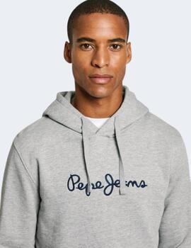 Sudadera Pepe Jeans Hombre Gris New Joe Hoo