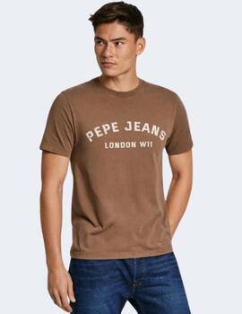 Camisa Pepe Jeans Hombre Marron Aldridge