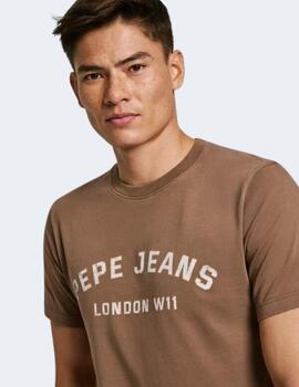 Camisa Pepe Jeans Hombre Marron Aldridge