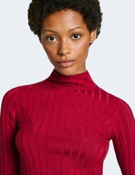 Jersey Pepe Jeans Mujer Rojo Izabel Turtleneck