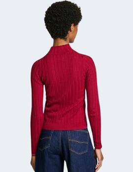 Jersey Pepe Jeans Mujer Rojo Izabel Turtleneck