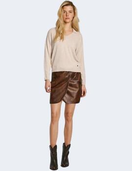 Jersey Pepe Jeans Mujer Isela Polo Beige