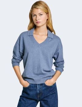 Jersey Pepe Jeans Mujer Isela Polo Azul