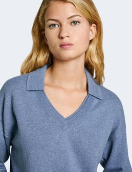 Jersey Pepe Jeans Mujer Isela Polo Azul