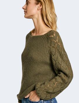 Jersey Pepe Jeans Mujer Verde Hailey