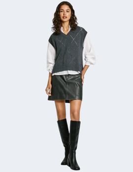 Jersey Pepe Jeans Mujer Gris Idris Vest